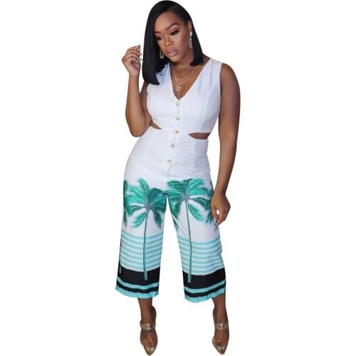 Fashion Ankara Ladies African Clothes for Women Vetement Femme 2020 New Style Robe Africaine Dashiki Jumpsuit Sexy African Dress
