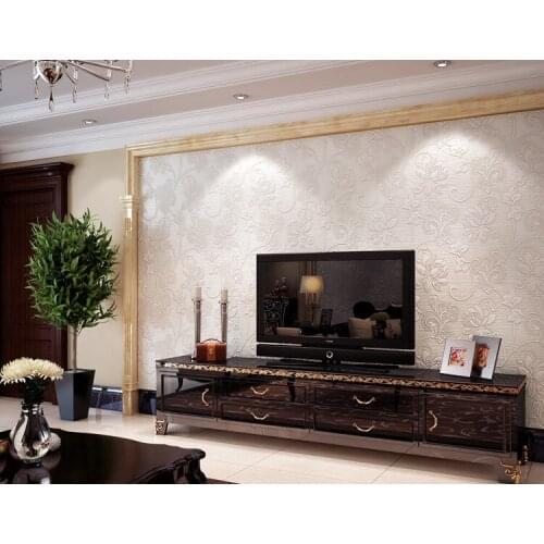 ZXqz 64 10M Many Colors Luxury Embossed Textured Wallpaper Non-woven Decal Wall Paper Rolls for Living Room Bedroom Decoration