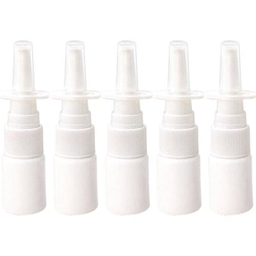 10Pcs 10Ml Spray Bottle Refillable Plastic Mist Nose Nasal Sprayer