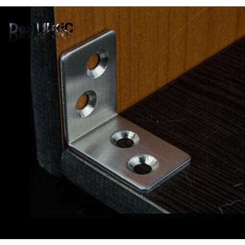 10pcs Stainless steel corner bracket 30*30*20mm L-shaped fixed fittings Connectors with 3.5*16mm Screws for Tables, chairs and