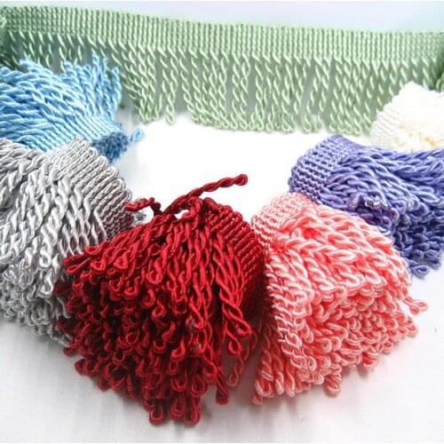 11 Meter Twisted Rope Tassel Trim 8cm Lace Trim Fringe Handmade Diy Sofa Cushion Lamp Bag Costum Trims Decor Accessory