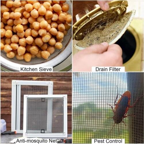 5pcs Metal 304 Steel Screen Woven Wire Fine Pollen Filter 20 Sheet Woven Wire Screening Filtration Mesh Filtration V7C0