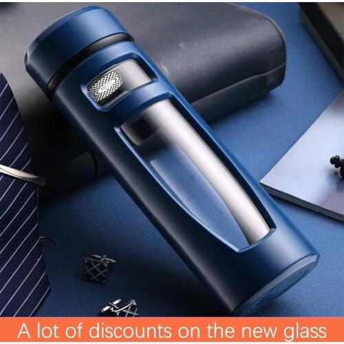 Stainless steel water bottle thermos thermos cup sealed and leak-proof large capacity travel insulation cup sports travel bottle