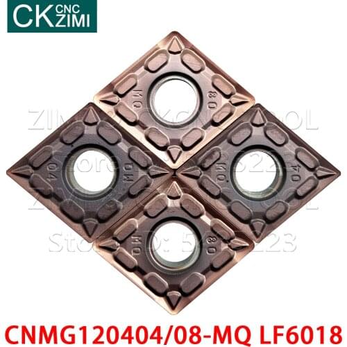 CNMG120404-MQ LF6018 CNMG120408-MQ LF6018 Carbide Inserts External Turning Tools CNC Metal Lathe Tools CNMG for stainless steel