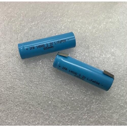 3PCS Camera Flashlight Remington razor Battery LiFe AA 3.2V 600mAh LiFePO4 14500 IFR14500 IFR14505