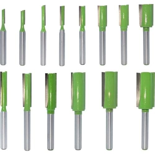 1pc 6mm Shank Straight Bit Tungsten Carbide Single Double Flute Router Bit Wood Milling Cutter for Woodwork Tool MC06020