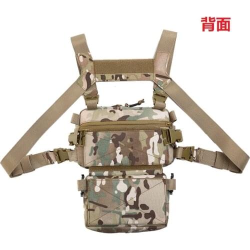 Function Military Tactical Chest bag Vest Outdoor Hip hop Sports Fitness Men Protective Reflective Top Vest Cycling Fishing Vest