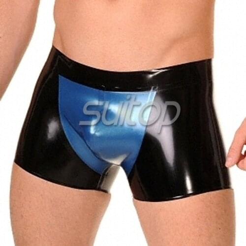 Suitop rubber latex hot pants