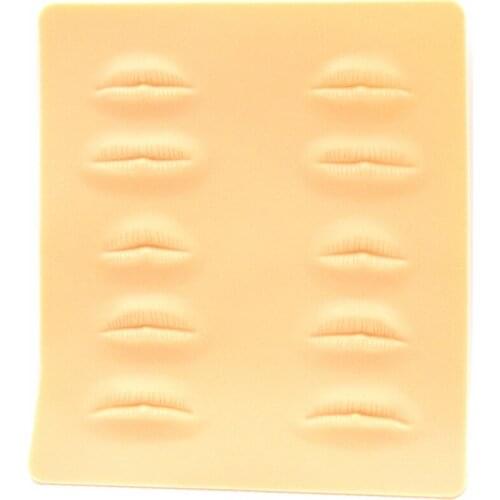 10pcs Lips Tattoo Practice Fake Skin Sheet tattoo practices skin lips skin Supply for sale free shipping