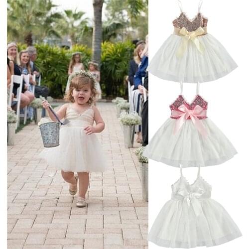 Princess Girls Sequins Lace Dress Girls Clothes Children Clothing Summer Party Tutu Kids Dresses for Toddler Girls Casual Dress