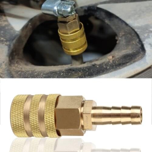 LEEPEE Inflatable joint 1/4" NPT 8mm Air Fittings Hardware Coupler and Plug Solid Brass Thickened Copper Quick Connect