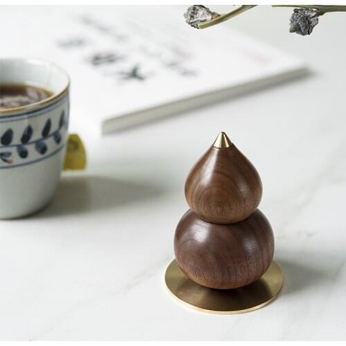 Small Calabash Extended Fragrant Wood Essential Oil Aromatherapy Hand Gift Creative Decoration Chinese Trendy Black Walnut