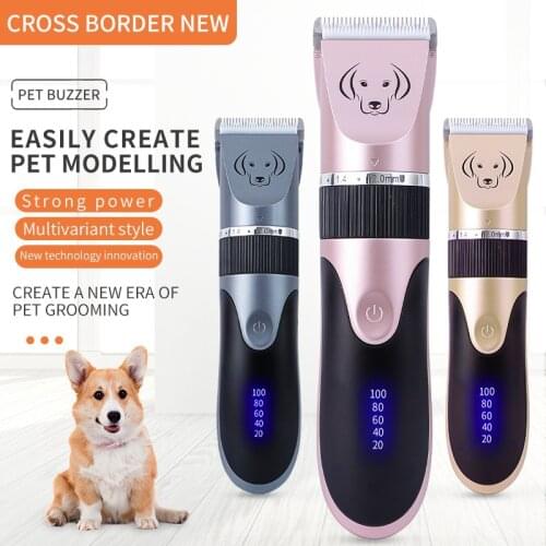 Dog Clipper Dog Hair Clippers Animal Grooming haircut Trimmer Shaver Set Pets cordless Rechargeable Professional Hair Trimmer