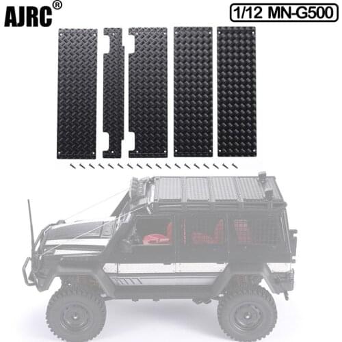 1:12 Mn-g500 Luggage Rack Metal Anti-skid Plate Roof Decoration Plate 1/12 Remote Control Car Parts