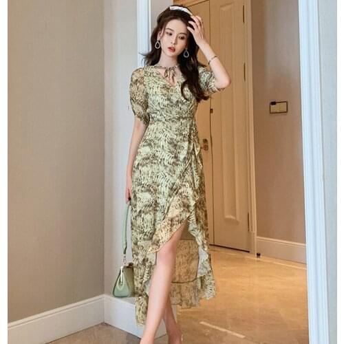 MingJieBiHuo Summer Wrap Dresses