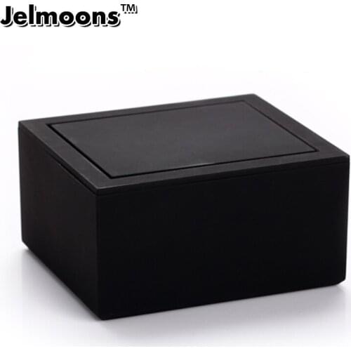 Mens gift Elegant flip rectangle free shipping for black cufflinks box,cuflinks display