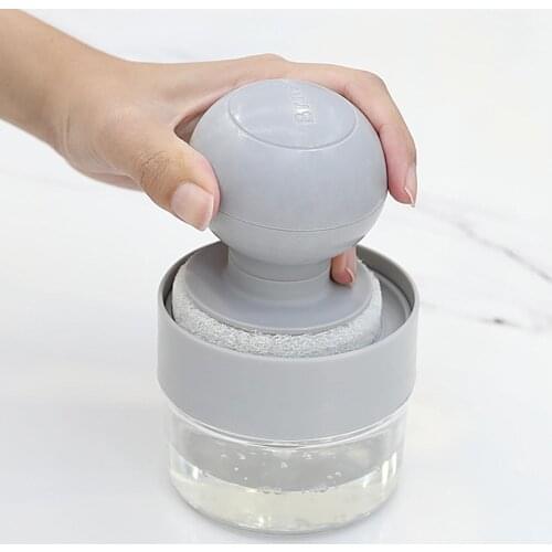 2020 New Household Kitchen Washing Liquid Dish Brush Washing Brush Dish Brush Soap Pot Pot Utensils with Dispenser Cleaning
