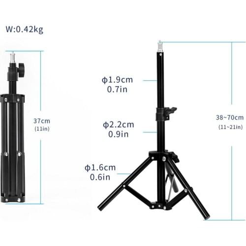 New 70CM Light Stand Tripod with 1/4 Screw Head for Photo Studio Softbox Video Flash Umbrella Reflector Lighting