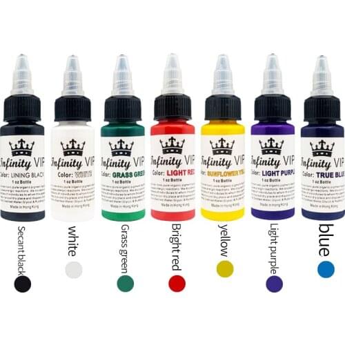 Crown semi-permanent tattoo pigment pure plant small tattoo pigment set easy to color tattoo potion pigment pigment