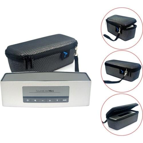 Portable Speaker EVA Case for bose Soundlink Mini Multilayer Protective Speaker Bag Pouch Extra Space For Plug & Cables