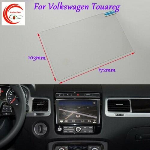 For Volkswagen Touareg GPS Navigation Screen Glass Clear Protective Film 8 Inch Interior Sticker Accessories
