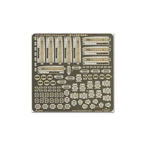 Five Star FS710118 World War II Japanese Navy ship carrying Wu-style seaplane catapult metal etching parts