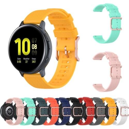 Sport Soft Silicone Wrist Strap For Samsung Galaxy Watch Active 3 41mm 45mm Active2/1 Galaxy 46/42mm Gear S3 Watch Band Bracelet