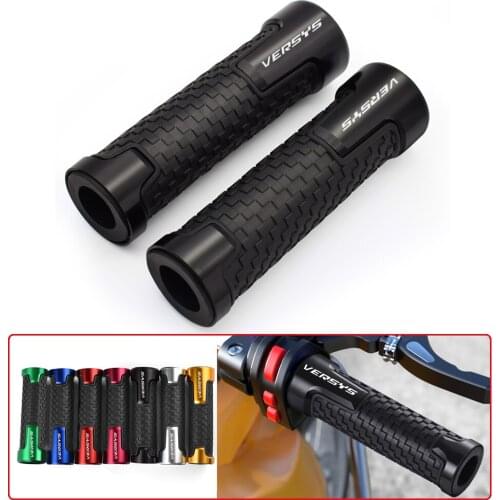 Motorcycle Handlebar Grip Anti-Skid Handle Bar Motorbike Hand Grips For Kawasaki Versys 650 1000 X300 X250 1000 2008-2020 2021