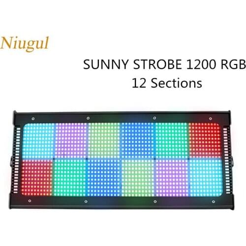 Stage Effect 1200 Leds Strobe Light RGB 3in1 DMX 600W LED Flash Light For DJ Disco Party Exposure Light Bar Nightclub Decoration