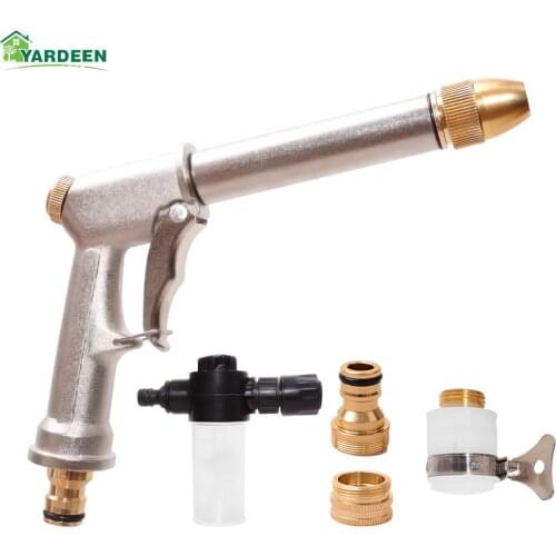 Yardeen Adjustable High Pressure Water Gun Sprayer Wand Nozzle Car Cleaner Jet Outdoor Accessories Watering Spray Sprinkler