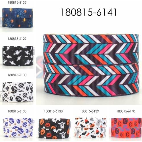 10yards -different sizes -happy Halloween ribbon printed Grosgrain ribbon