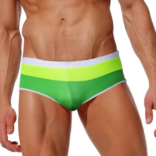 2020 multicolor Sexy trend swim trunks Mens Swim Brief Bikini Swimwear Men quick-drying Swimming Trunks Surf Beach Pant