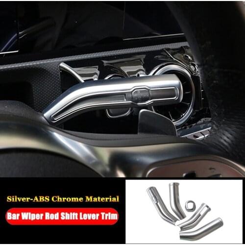 5PCS Car Wiper Steering Lever Steering Wheel Shift Lever Rod Cover Trim for Benz W177 V177 W247 C118 W118 X247