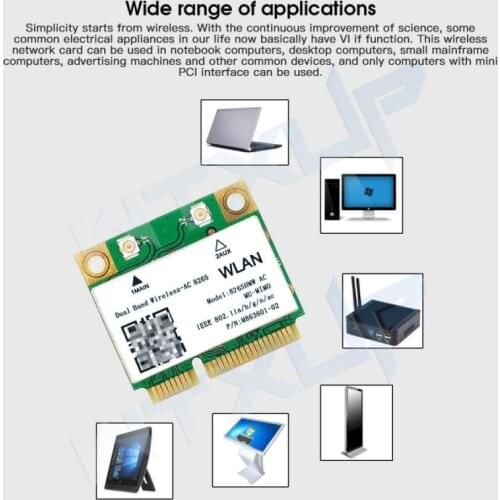 867Mbps Intel 9260 Dual Band 2.4/5GHz 802.11ac Network Card M.2 NGFF/PCIe WiFi Adapter Bluetooth 5.0 PCI Express For Laptop PC