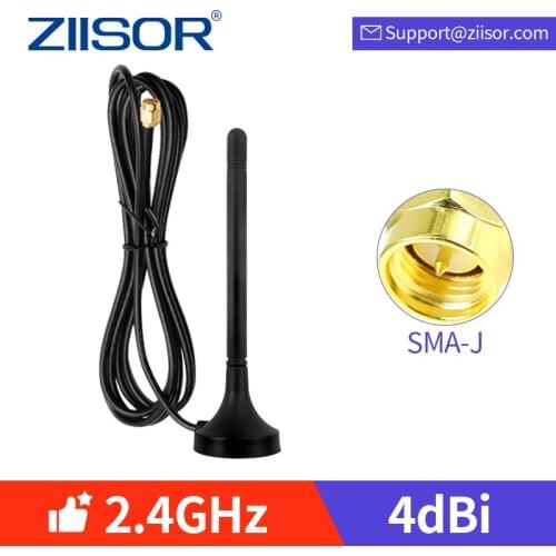 2.4GHz Router Antenna Wifi Omni 2.4G Modem Antenna with Magnetic Base SMA Male WLAN DTU Repeater Antena Bluetooth Aerial G2400-3