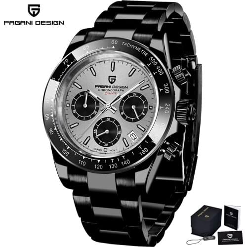 Pagani Design 2021 Mens Quartz Watch Stainless Steel Waterproof Automatic Watch Mens Motion Time Code Table Relogio Masculino
