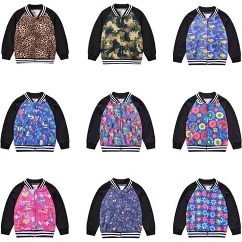 Fashion Baby Cartoon Leopard Print Girls Boys Jackets 2-6Yrs Baby Coats Toddler Casual Kids Jacket Outerwear Children Clothes