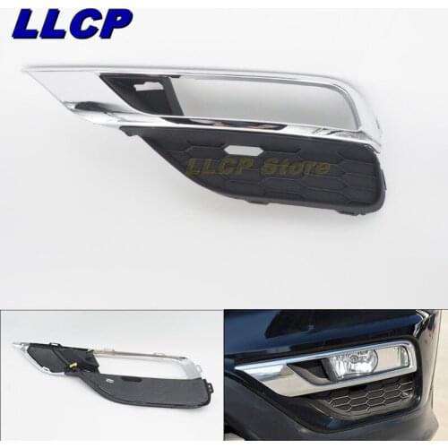 For Honda CR-V CRV 2015 2016 RM1 RM2 RM3 RM4 Front Bumper Fog Lamp Hood Trim Fog LAmp Shell Cover UK Version