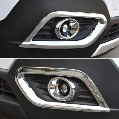 Chrome Front Fog Light Lamp Cover Frame Moulding Trim 2Pcs/set Frame Decoration For Encore 2013-2015