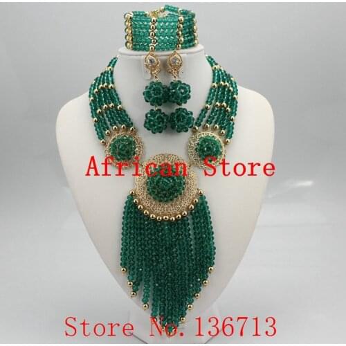 Fashion Red Nigerian Crystal Beads Necklace Bracelet Earrings Sets African Wedding Beads African Beads Jewelry Sets R811