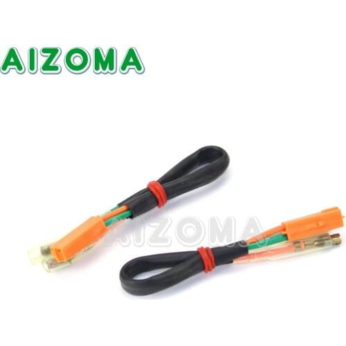 Motorcycle Turn Signal Wiring Harness Connectors for Kawasaki ZX1200 ZX600 ZR800 ZZR600 KLE650 ER650 KLZ1000 Z125 Z650 2000-2017