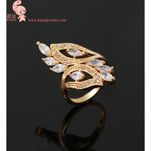 New style fashion exquisite exaggerated flower rings for women