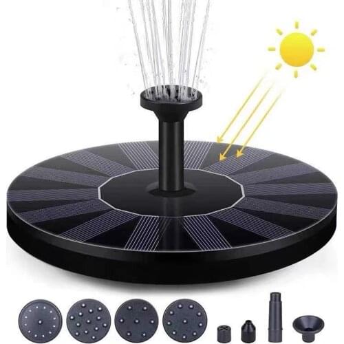 Floating Solar Fountain Garden Waterfall Fountain Pool Pond Bird Bath Solar Panel Powered Fountain Water Pump Garden Decoration