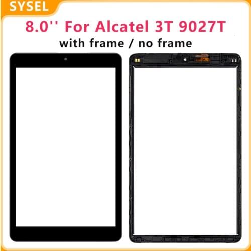 KUERT 8.0'' For Alcatel 3T 9027T Touch Screen Digitizer Panel Glass Sensor with Frame +Free Tools