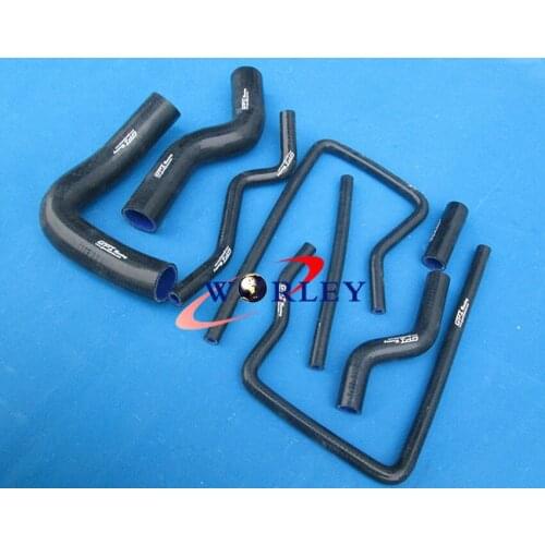 Silicone Radiator BLACK Hose for Subaru Impreza Wrx/Sti GC8/EJ20 Ver 3-6 1996-2000
