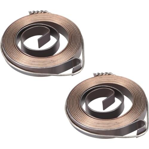 UXCELL 2PCS Drill Press Springs Quill Feed Return Coil Assembly Spring Steel Chemical Blackening Finish 8 Sizs