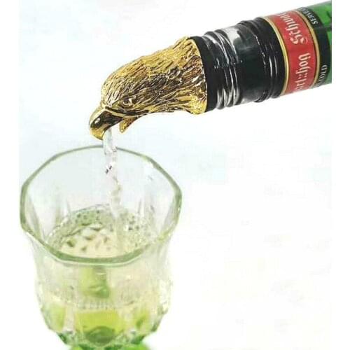 6 Colors Eagle Head Wine Container Art Classic Wine Mouth Totem Bar Family Wine Tools Small Ornaments Micro Model Pouring Device