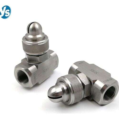 YS Great Quality Stainless Steel Air Atomizing Nozzle,Water Mist Spray Fog Misting Nozzle 160 Degree Flat Fan Spray Pattern