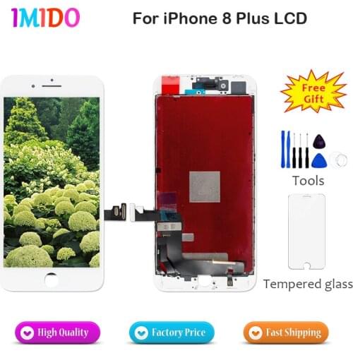 Factory OEM LCD For iPhone 8 Plus Display Touch Screen Complete Assembly Digitizer AAA+++ Repalcement Free Tempered Glass+Tools