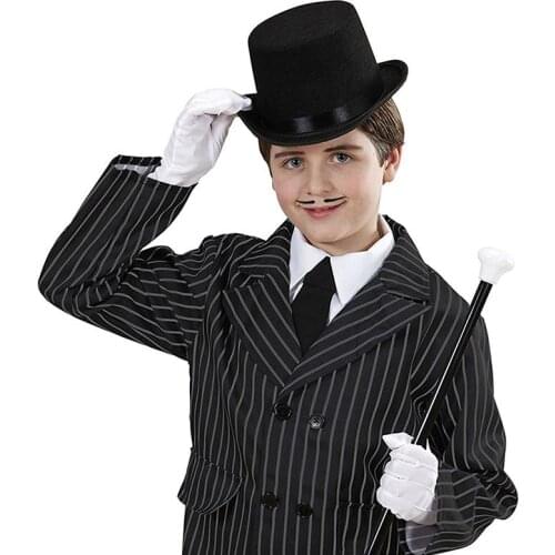 1pcs Black Kids Children Fun Hat Performance Hats Masquerade Top Halloween Musicals Party Hats Birthday Carnival Accessorie U2Q0